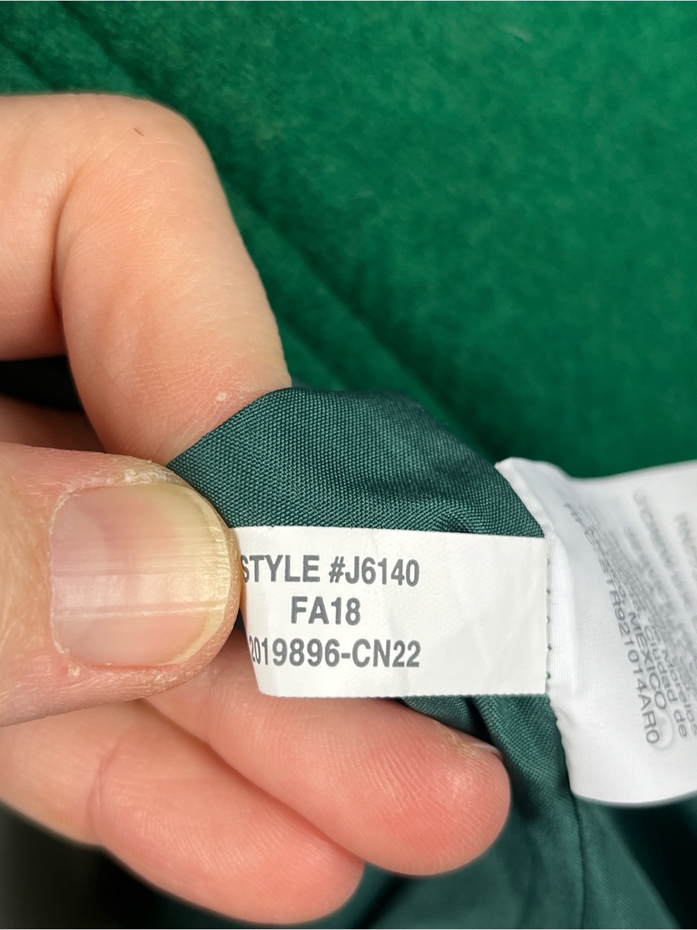 J. Crew Mercantile City Coat in Green. - Picture 12 of 12
